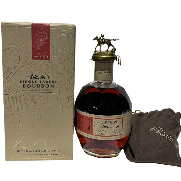 2021 Blanton’s La Maison du Whisky Singapore Exclusive Barrel 333 Kentucky Straight Bourbon Whiskey700ml
