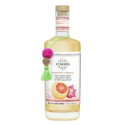 21 Seeds Grapefruit Hibiscus Infused Blanco Tequila 70 750ML
