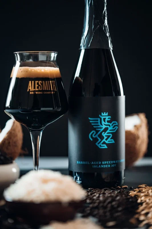 AleSmith Barrel-Aged Speedway: Islander Joy (2024, 14.32% ABV)