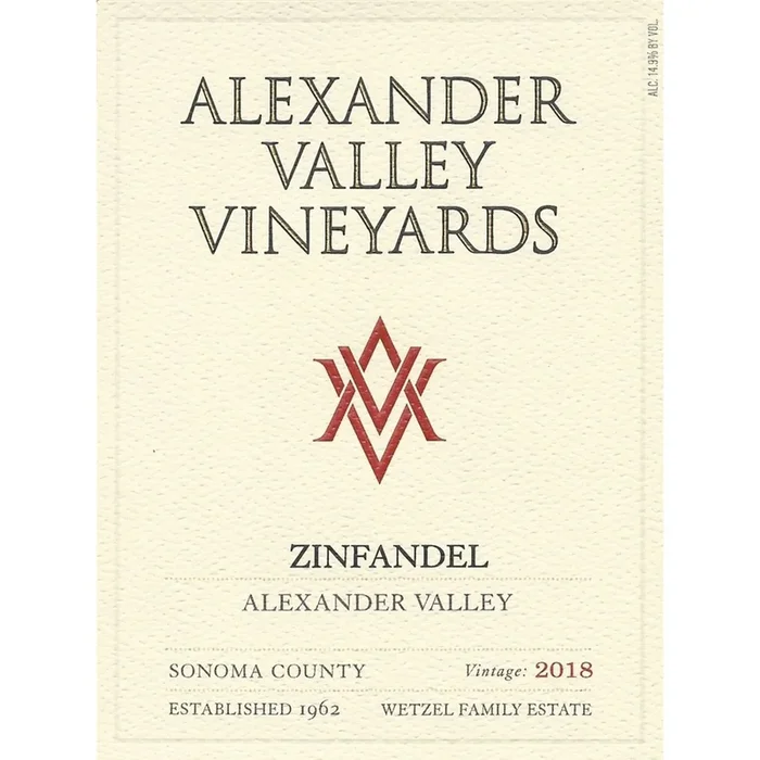 Alexander Valley Vineyards Zinfandel 750ml