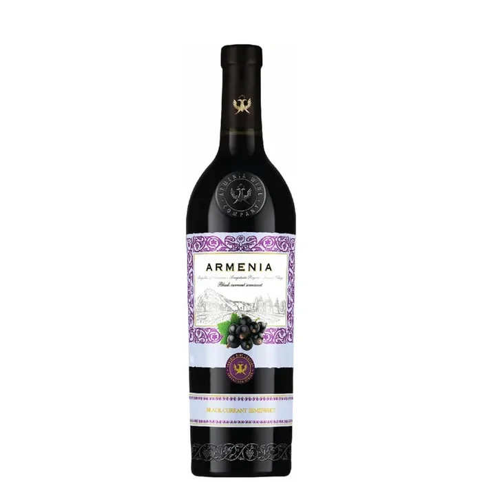 Armenia Black Currant Semi-Sweet Wine 750ml