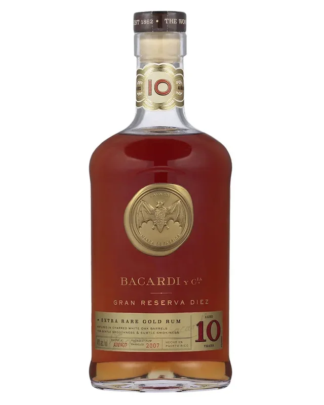 Bacardi Gran Reserva Diez 10 Year Old Rum, 70 cl