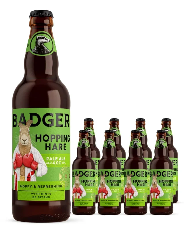 Badger Hopping Hare Pale Ale Multipack, 8 x 500 ml
