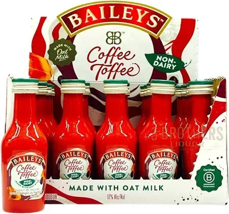 Baileys Coffee Toffee Non-Dairy Liqueur Made with Oat Milk 20 x 50 ml