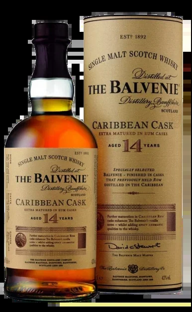 BALVENIE SCOTCH SINGLE BARREL CARIBBEAN CASK 14YR 750ML