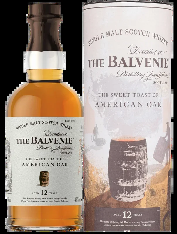 BALVENIE THE SWEET TOAST OF AMERICAN OAK SCOTCH SINGLE MALT 12YR 750ML