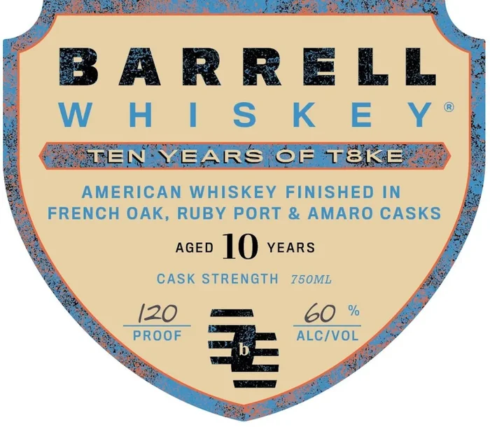 Barrell Whiskey Ten Years of T8KE Cask Strength American Whiskey