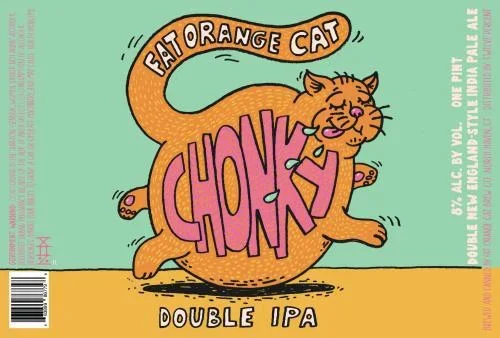 Beer Fat Orange Cat Brew Co. 4pk Chonky IIPA