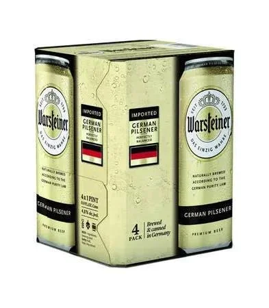 Beer IM Warsteiner 4pk Cans