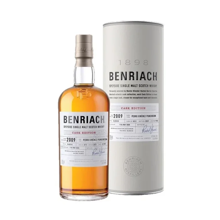 Benriach 2009 Cask #3812 Pedro Xim‚nez Puncheon 12 Year Old Speyside Single Malt Scotch Whisky