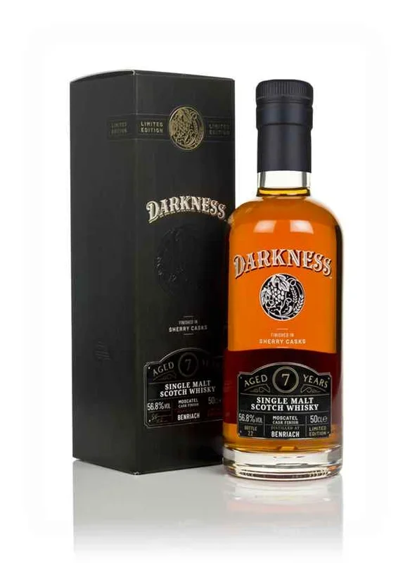 Benriach 7 Year Old Moscatel Cask Finish (Darkness) Scotch Whisky | 500ML