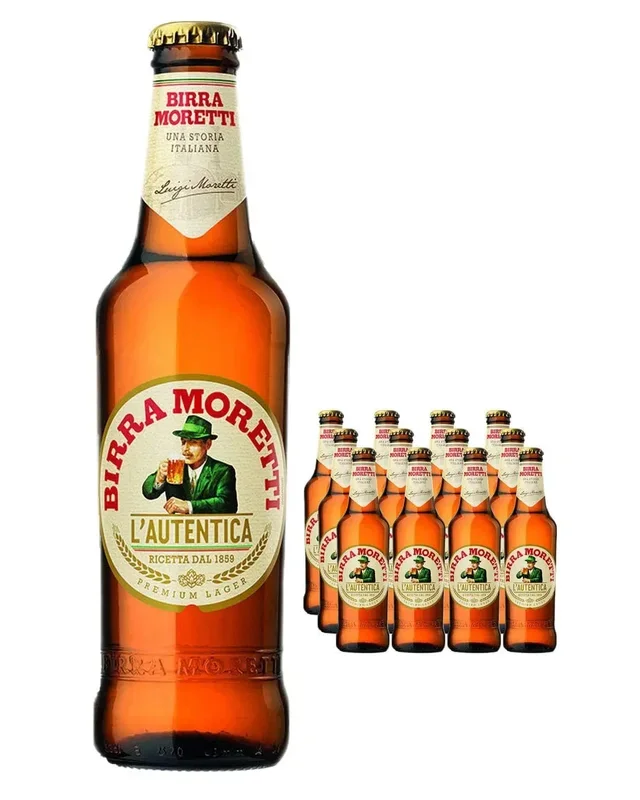 Birra Moretti Premium Beer Bottle Multipack, 12 x 660 ml