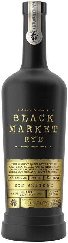 Black Market Rye Whiskey 90 Proof 750ml