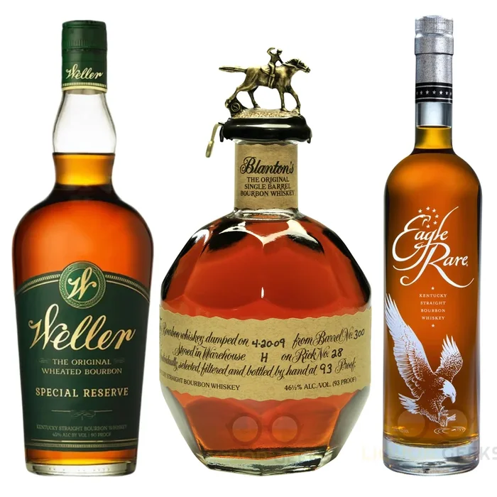 Blanton’s Original Single Barrel Bourbon & Weller Special Reserve & Eagle Rare Bourbon Bundle