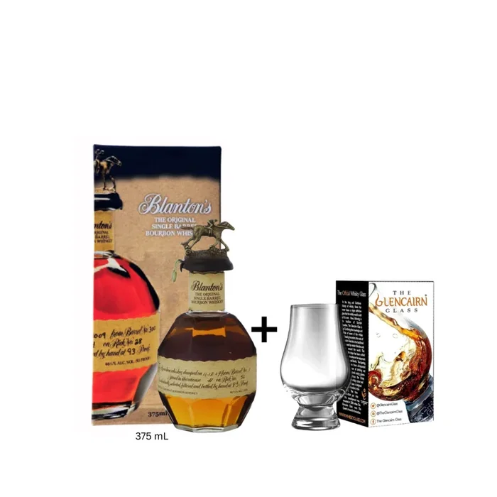 Blanton’s Single Barrel Bourbon x TLB 375ml + Glencairn Glass