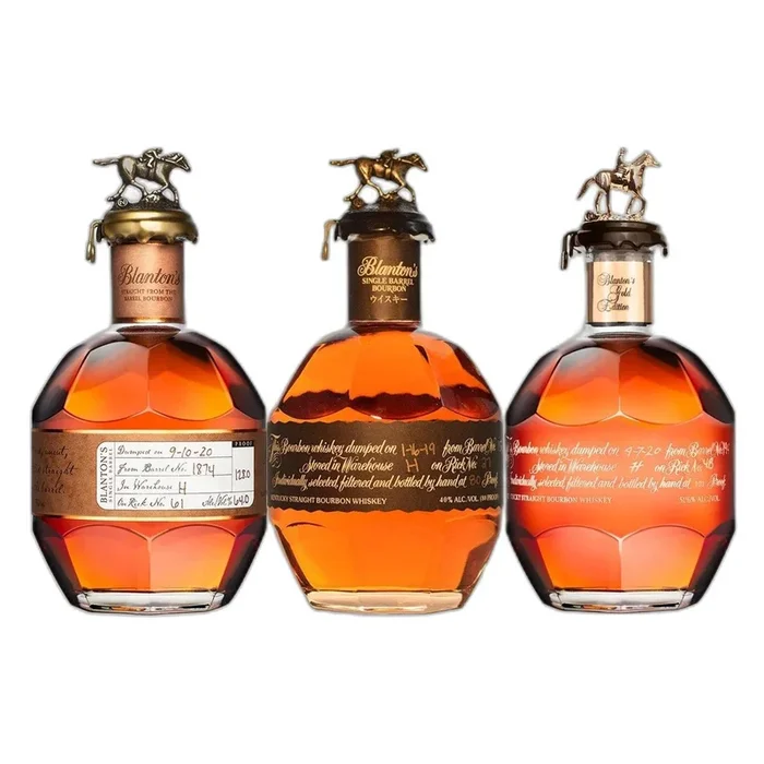 Blanton’s Straight From The Barrel Black Label Gold Label Bundle