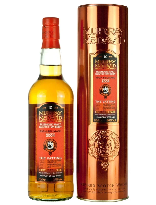 Blended Scotch Rìgh Seumas I 10 Year Old 2004 Murray McDavid