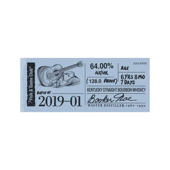 Booker’s Bourbon 2019-01 “Fish & Game Club”
