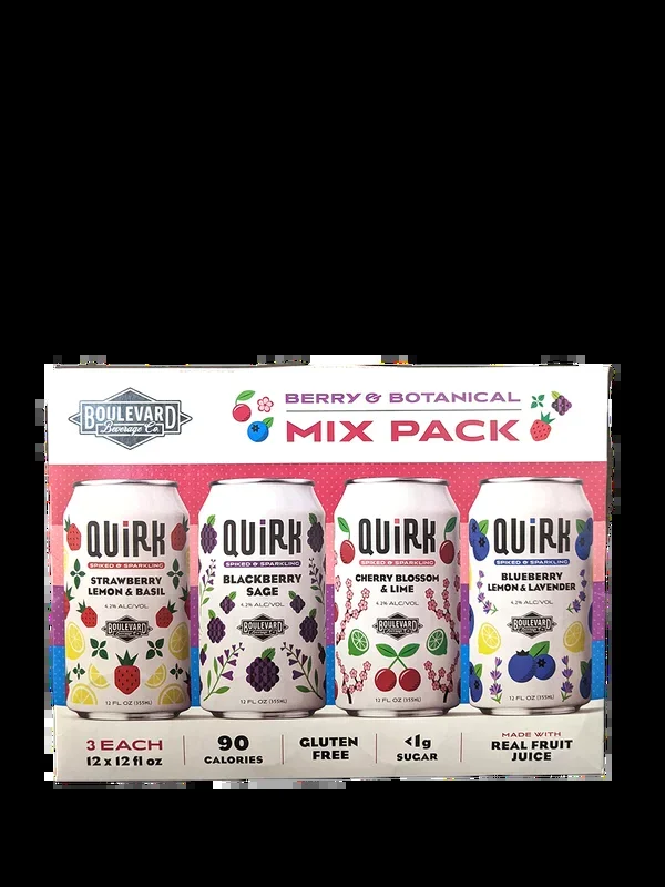 Boulevard Quirk Berry Seltzer Variety 12 Pack Cans