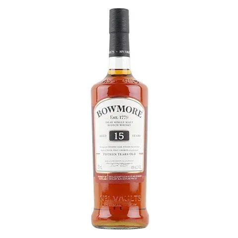 BOWMORE SCOTCH SINGLE MALT SHERRY CASK FINISH 15YR 750ML