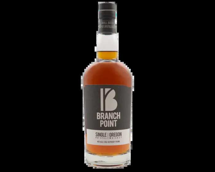 Branch Point Small Batch Pot Distilled 3 Year Old Single Pot Still Oregon Whiskey