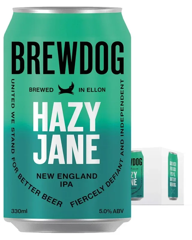 BrewDog Hazy Jane Beer Can Multipack, 4 x 330 ml