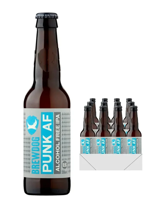 BrewDog Punk AF Beer Bottle Multipack, 12 x 330 ml