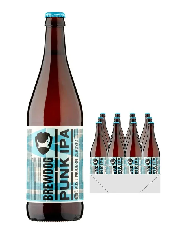 BrewDog Punk IPA Beer Bottle Multipack, 12 x 660 ml