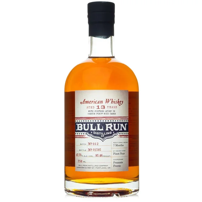 Bull Run Distilling Co. 13 Year Old Barrel Strength American Whiskey