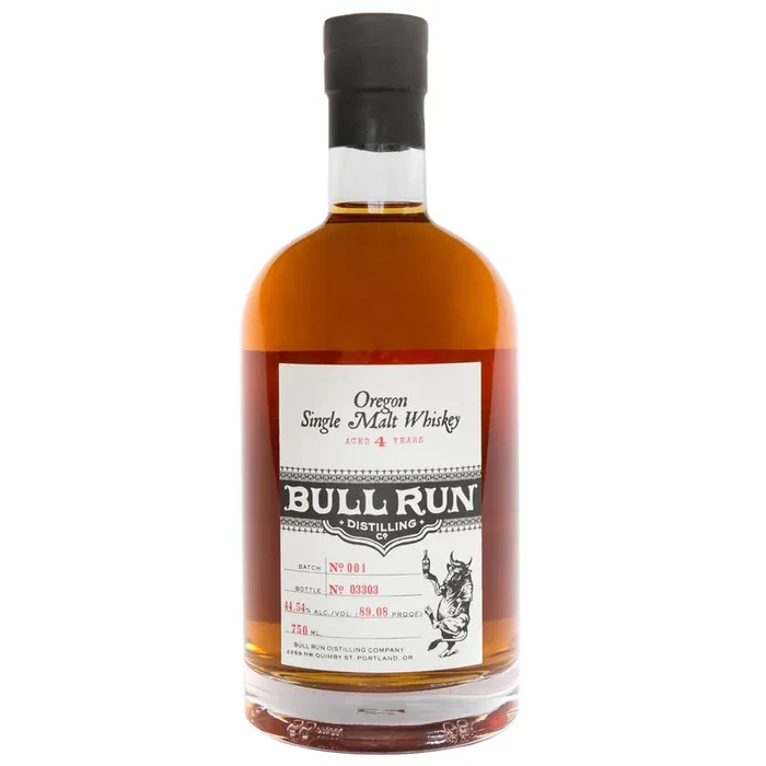 Bull Run Distilling Oregon Single Malt Whiskey