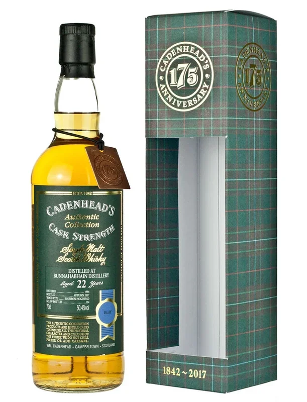 Bunnahabhain 22 Year Old 1997 Cadenhead’s Authentic