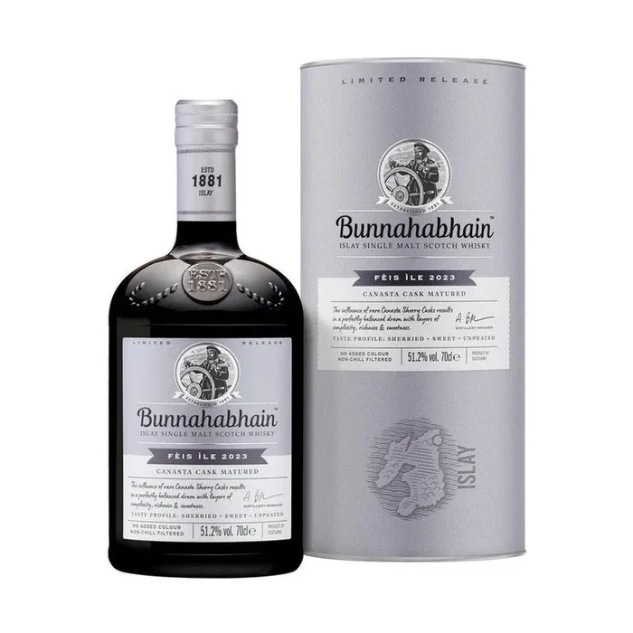 Bunnahabhain Fèis Ìle 2023 Canasta Cask Matured Islay Single Malt Scotch Whisky