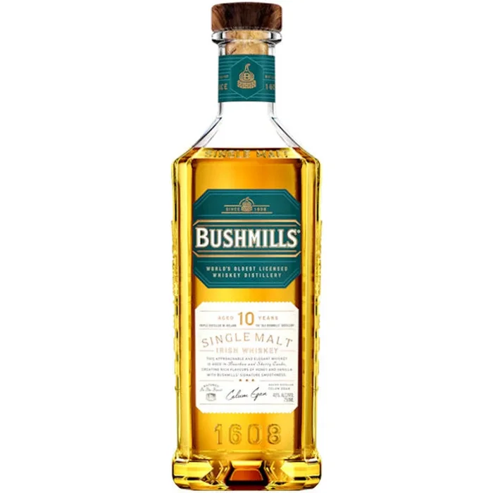 Bushmills 10 Year Old Single Malt Irish Whiskey 750ml