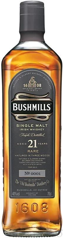 Bushmills 21 Year Old Irish Single Malt Whiskey 750ml