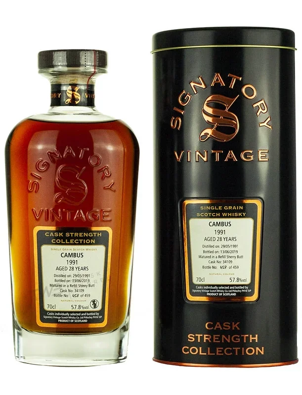 Cambus 28 Year Old 1991 Signatory Cask Strength