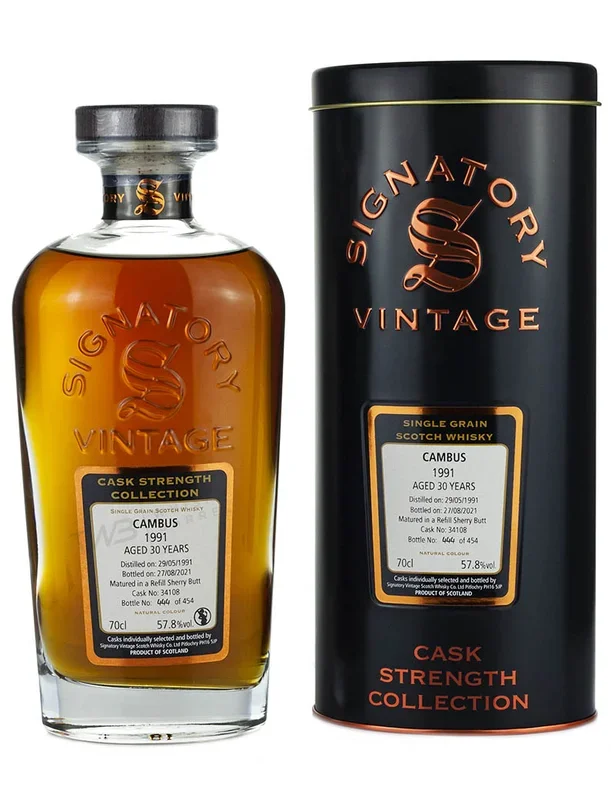 Cambus 30 Year Old 1991 Signatory Cask Strength