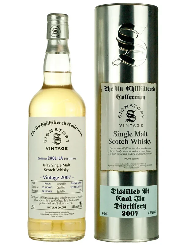 Caol Ila 9 Year Old 2007 Un-Chillfiltered