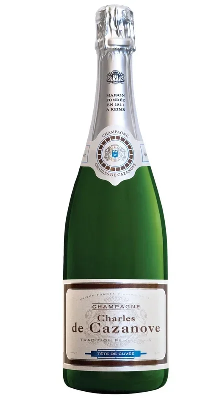 CHARLES DE CAZANOVE CHAMPAGNE BRUT TETE DE CUVEE FRANCE 750ML