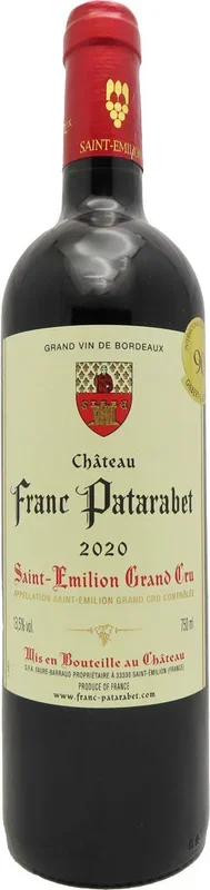 Chateau Franc Patarabet Saint Emilion Grand Cru 2020 750ml