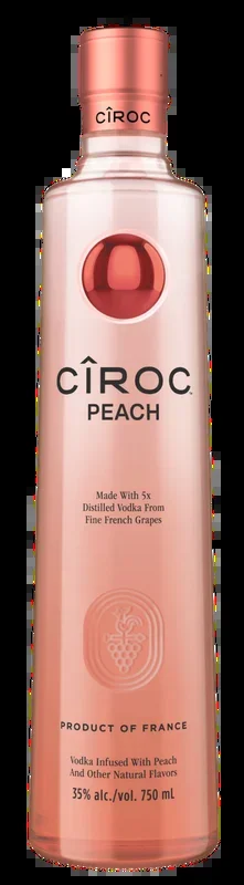 CIROC VODKA PEACH FRANCE 750ML