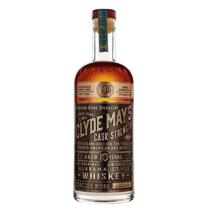 Clyde May’s 10 Year Old Cask Strength Alabama Style Whiskey