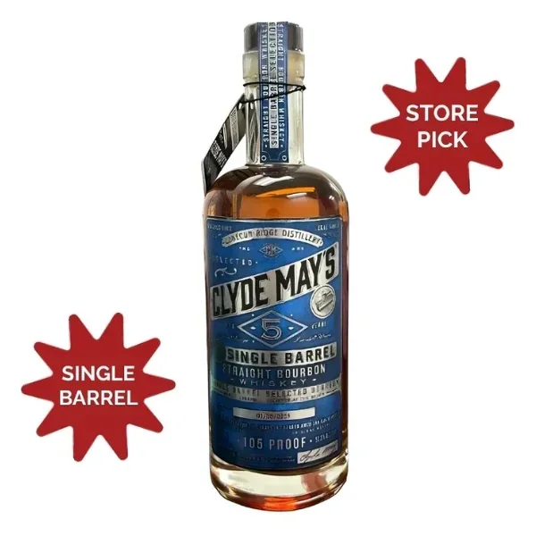 Clyde Mays Single Barrel 5 Year Old Bourbon – 750ml Store Pick