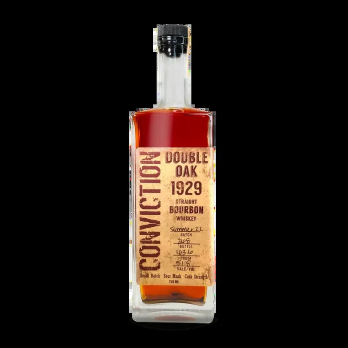 Conviction 1929 Double Oak Straight Bourbon Whiskey