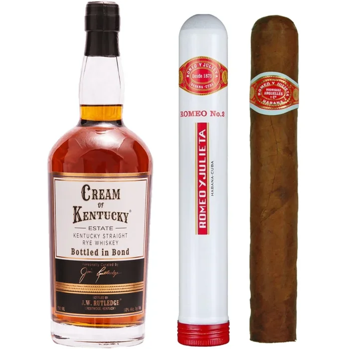 Cream of Kentucky Estate Bottled in Bond Cigar Set 750ml