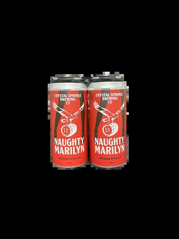 Crystal Springs Naughty Marilyn Belgian Style Ale 4 Pack Cans