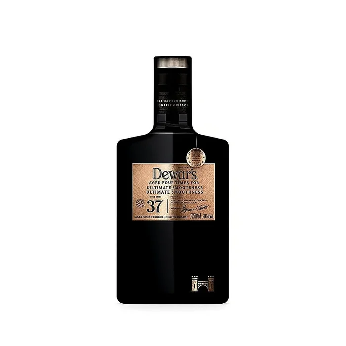 Dewar’s Double Double 37 Year Scotch Whisky w/ Baccarat Crystal Glasses