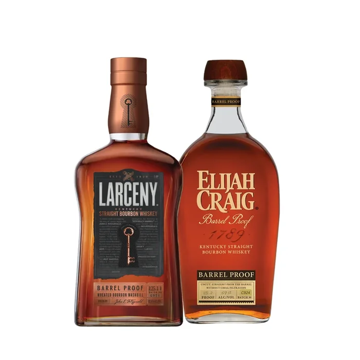 Elijah Craig Barrel Proof and Larceny Barrel Proof Whiskey