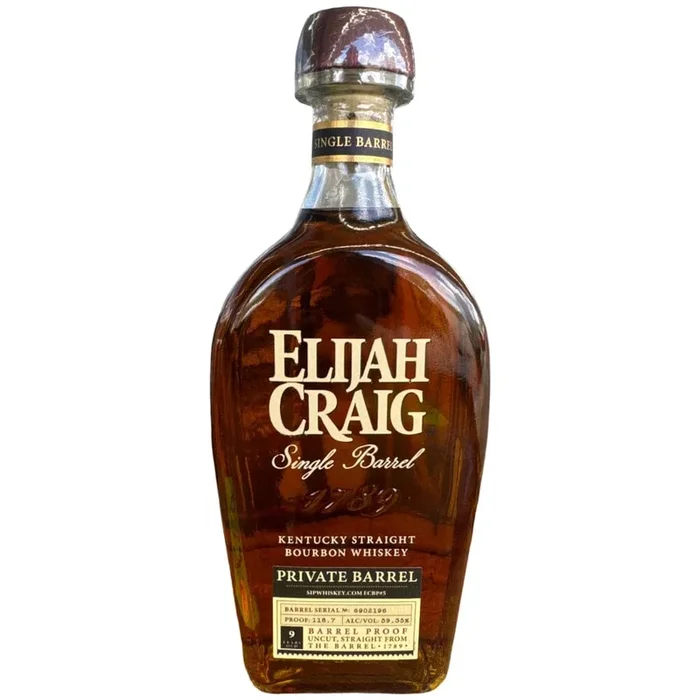 Elijah Craig Single Barrel Barrel Proof Selected by Sip Whiskey 118.7 Proof