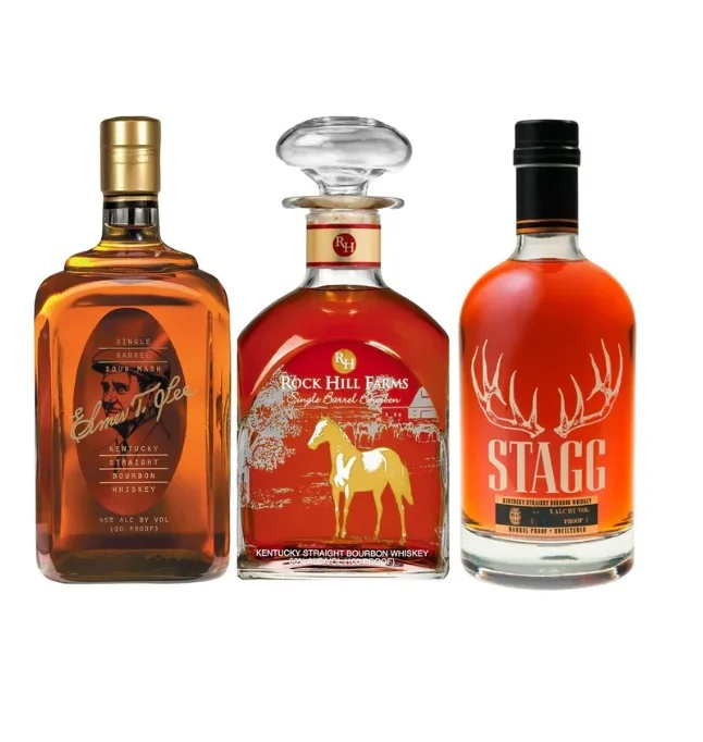 Elmer T. Lee, Rock Hill Farms & Stagg Whiskey Bundle 750ml