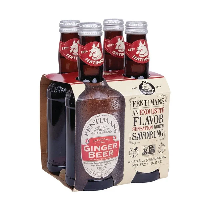 Fentimans Ginger Beer 4-Pack Real Botanical Brew